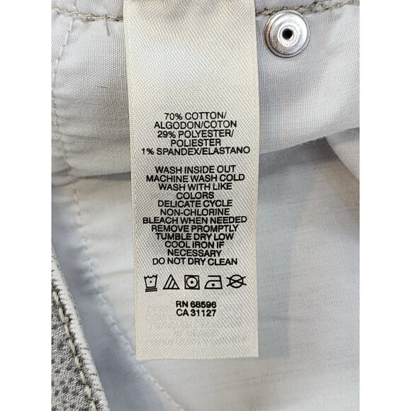 DKNY Jeans Mid Rise Jeggings Size 8 Gray Subtle Snakeskin Print Stretch Denim - Picture 10 of 16